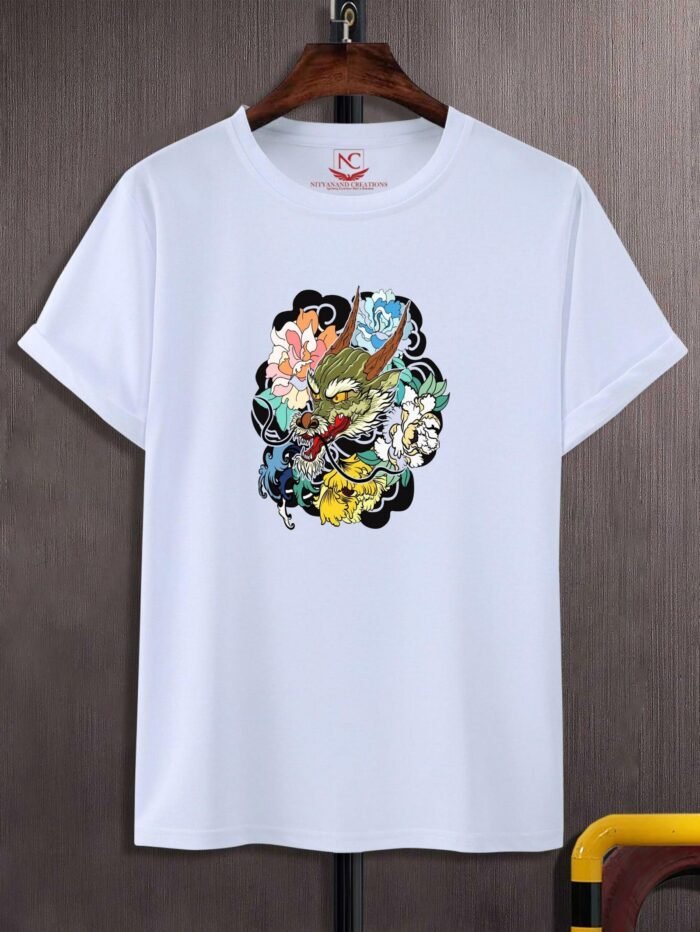 Celestial Dragon Japanese Graphic Tee-1474