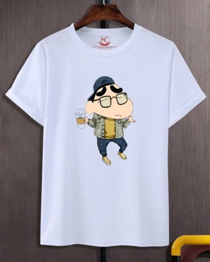 Shin-chan Mischief Graphic Printed White T-Shirt-148