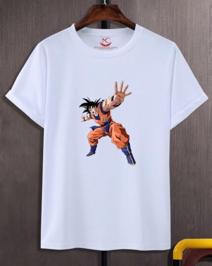 Goku Super Saiyan Power Graphic Tee – White-1520
