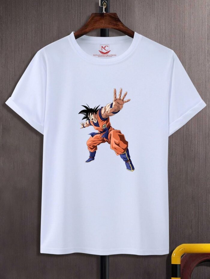 Goku Super Saiyan Power Graphic Tee – White-1520