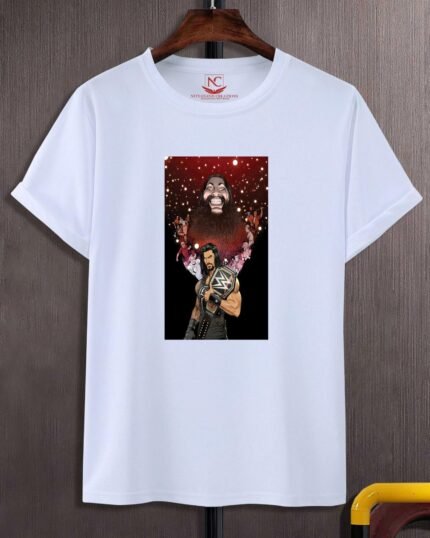 Roman Reigns Graphic Print White T-Shirt-1522