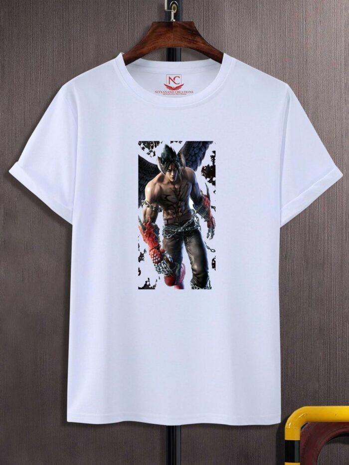 Tekken Graphic Printed White T-Shirt-1531