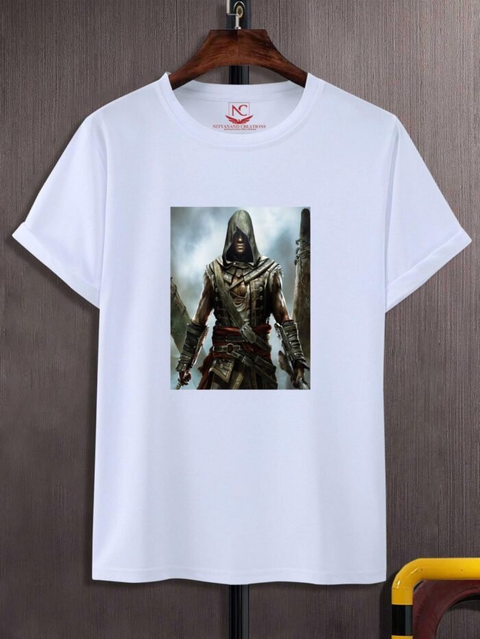 Assassin's Creed Printed Polyester Round Neck T-Shirt