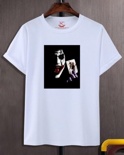 Joker Graphic Printed White T-Shirt-154