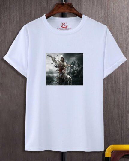 Assassin's Creed Printed Polyester Round Neck T-Shirt
