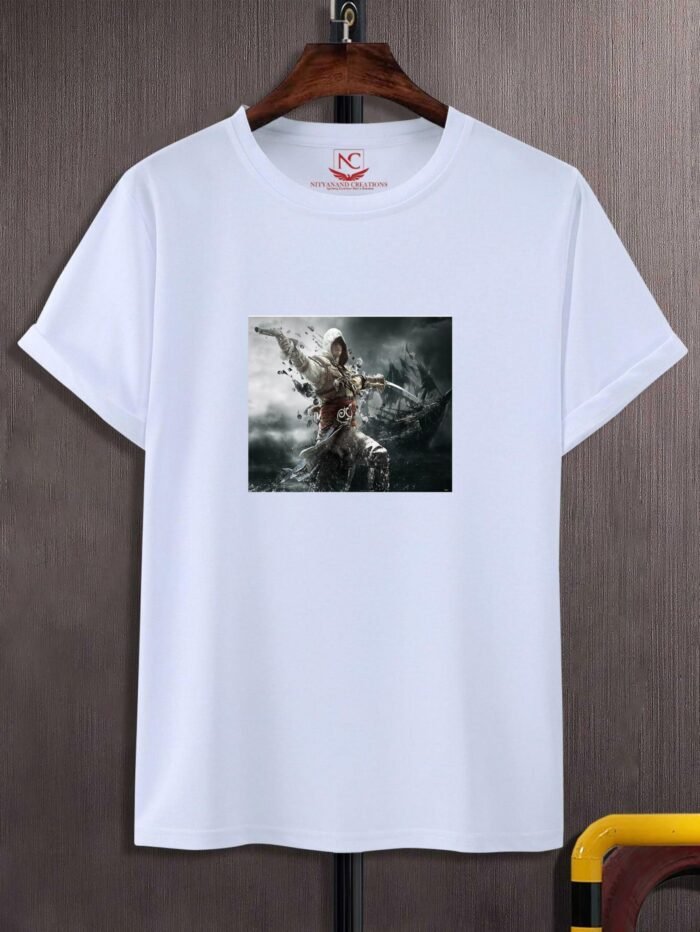 Assassin's Creed Printed Polyester Round Neck T-Shirt