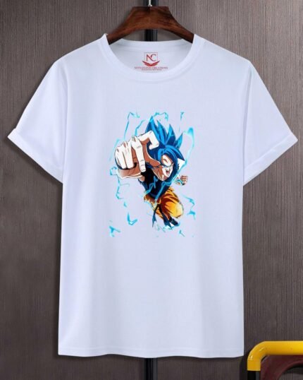 Goku Printed Polyester Round Neck T-Shirt