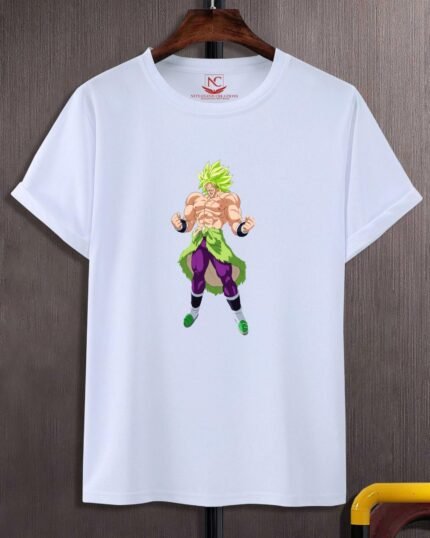 Broly Printed Polyester Round Neck T-Shirt