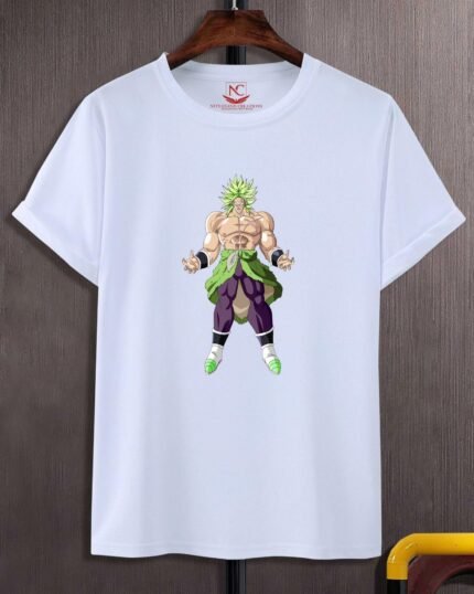 Dragon Ball Super: Broly Printed Polyester Round Neck T-Shirt