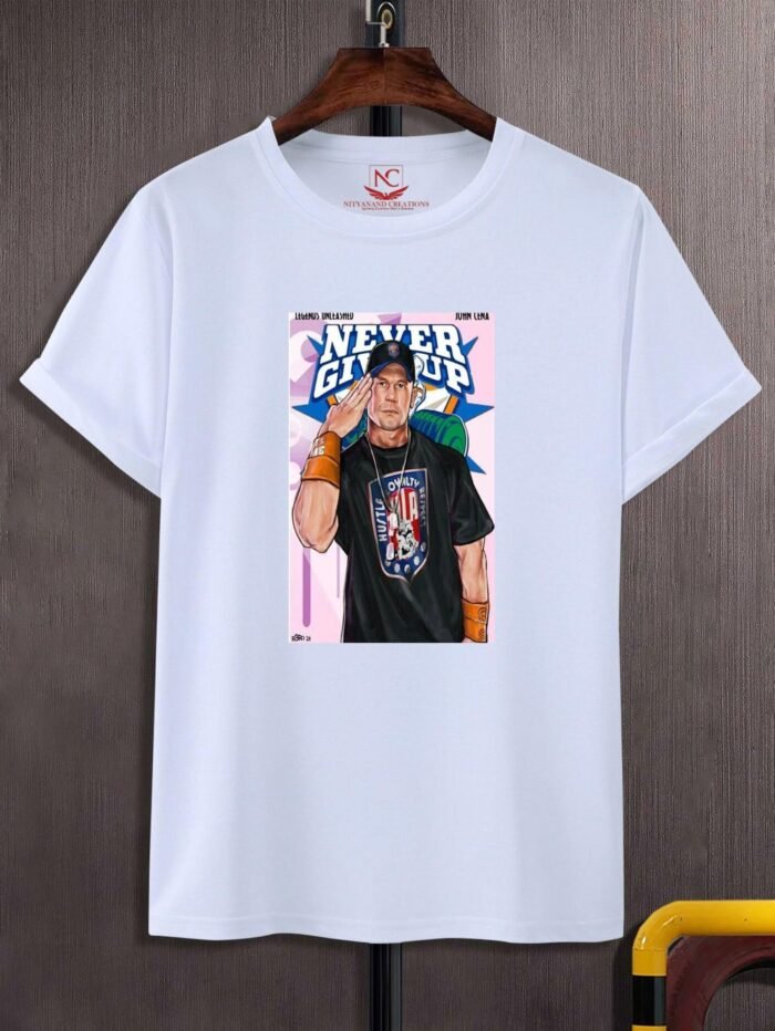 John Cena Printed Polyester Round Neck T-Shirt