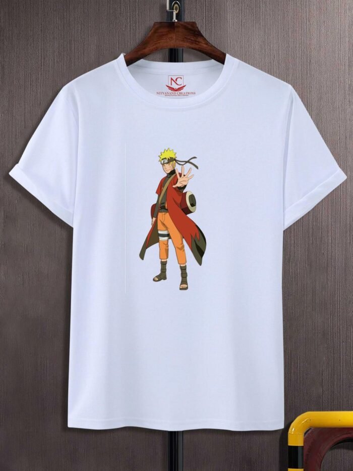 Naruto Printed Polyester Round Neck T-Shirt – Embrace the Spirit of the Ninja - Image 2