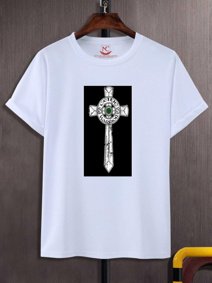Sheamus Logos Printed Polyester Round Neck T-Shirt – Show Your Support with Style-1552 - Image 2