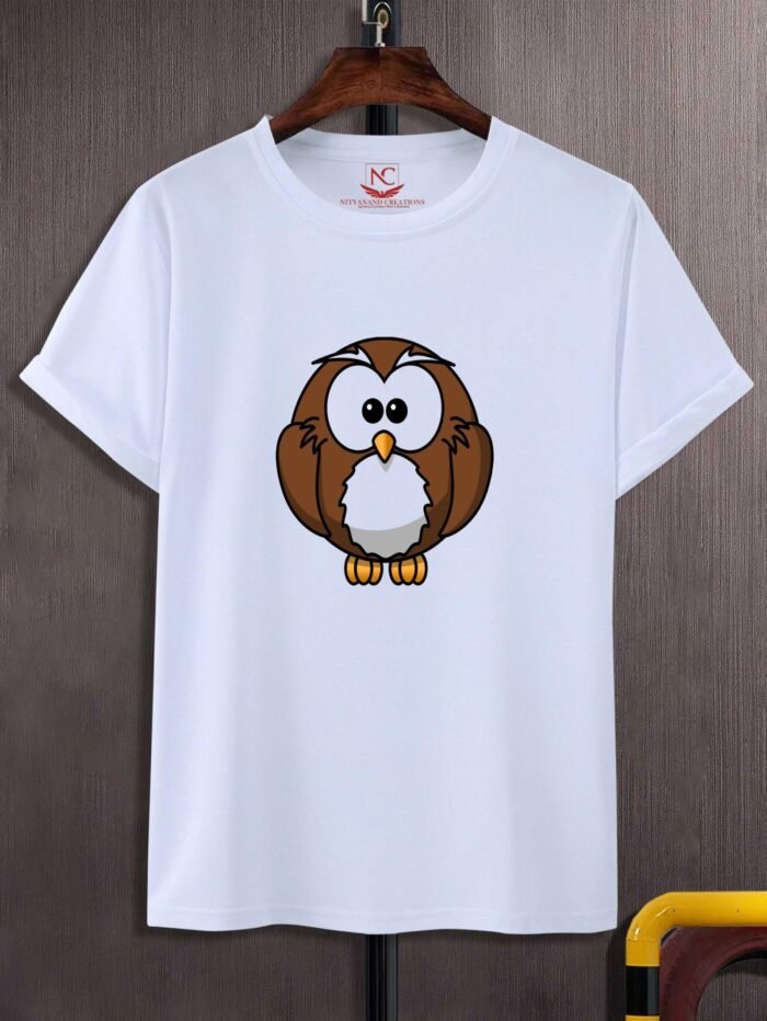 Cartoon Owl Graphic Tee - Choose Your Style - Image 2