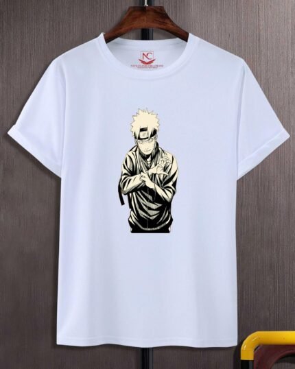 Naruto Uzumaki Graphic White T-Shirt-1583