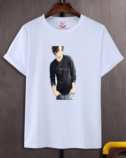 Portgas D. Ace Graphic White T-Shirt-1584