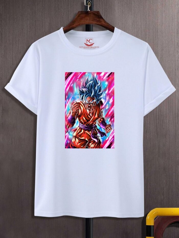 Dragon Ball Super Graphic Printed White T-Shirt-1585 - Image 2
