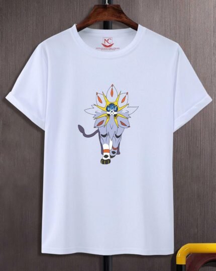 Pokémon Round Neck Graphic Printed White Polyester T-Shirt