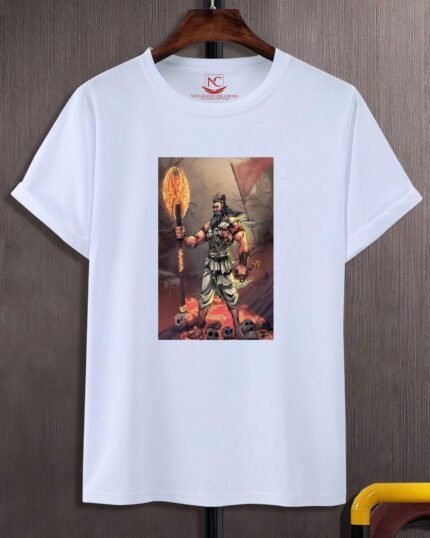 Divine Warrior Bhagwan Parshuram Graphic Tee-1606
