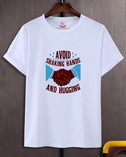 Unity in Motion Shaking Hands Graphic White Tee-1614