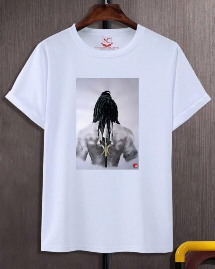 Neelkanth Majesty Graphic Printed White Tee-1626