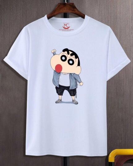 Shinchan Graphic Printed White T-Shirt-167