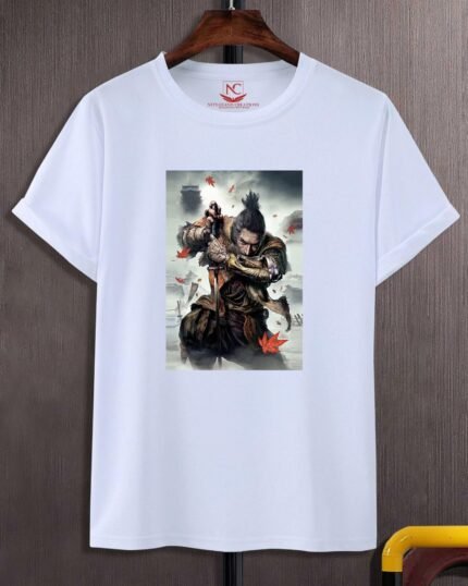 Shadows Die Twice Graphic Printed White T-Shirt
