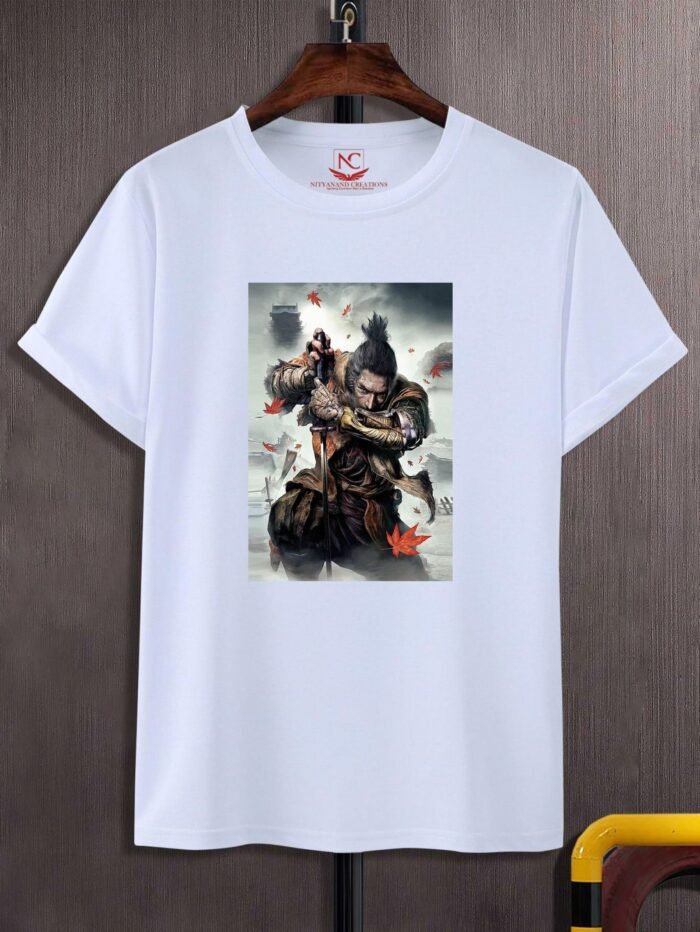 Shadows Die Twice Graphic Printed White T-Shirt