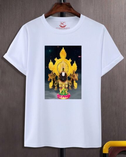 Trupati Baba Ji Divine White Graphic Tee-1706