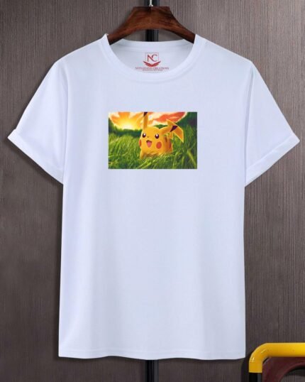 Pikachu Graphic Printed White T-Shirt-172