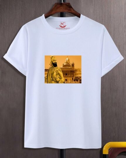 Eternal Valor Guru Gobind Singh Graphic Printed White T-Shirt-1739