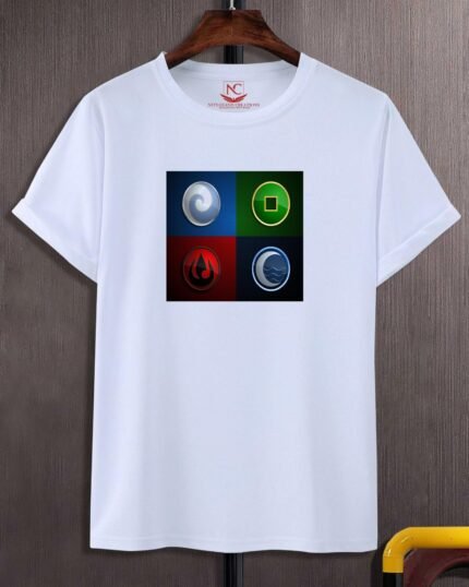 Water Tribe Graphic Printed White T-Shirt-175
