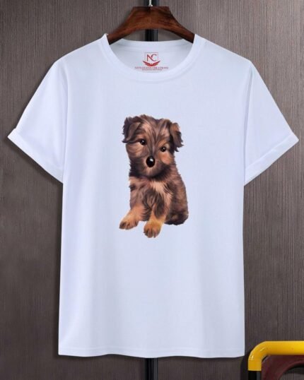 Playful Paws Graphic Dog Print Tee-1810