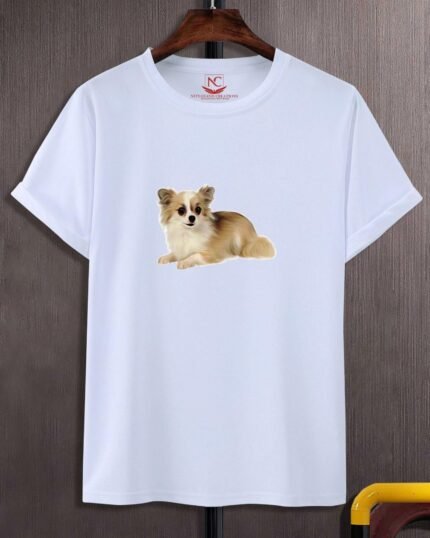 Canine Cuteness Graphic Dog Print Tee-1815