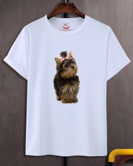 Cute Pup Graphic Tee-1820