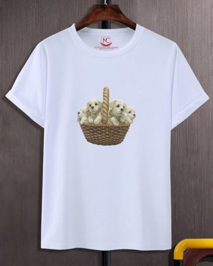 Cute Pup Graphic Tee-1821