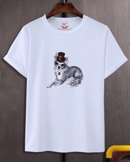 Cute Pup Graphic Tee-1822