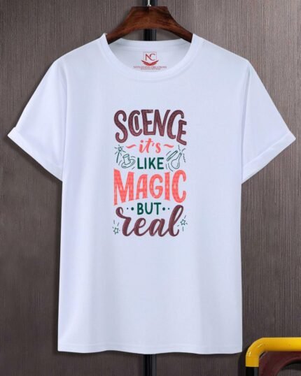 Since It's Like Magic Real Graphic Printed White T-Shirt-184