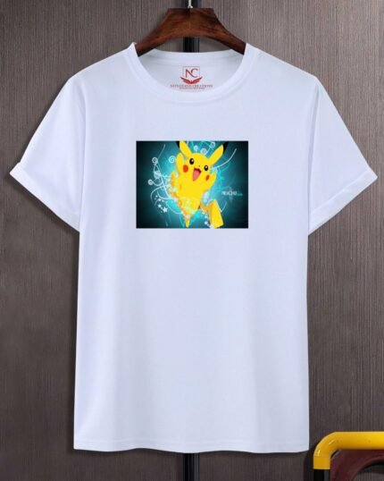 Pikachu Graphic Printed White T-Shirt-188