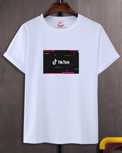 Viral Vibes TikTok Graphic Printed White T-Shirt-1951