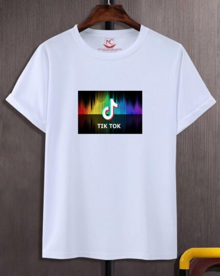 Viral Vibes TikTok Graphic Printed White T-Shirt-1952