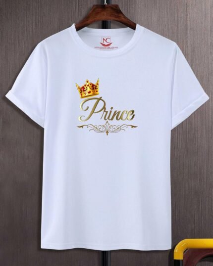 Prince Graphic Printed White T-Shirt-229