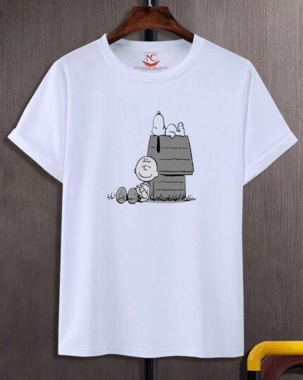 Peanuts Snoopy Graphic Printed White T-shirt-232