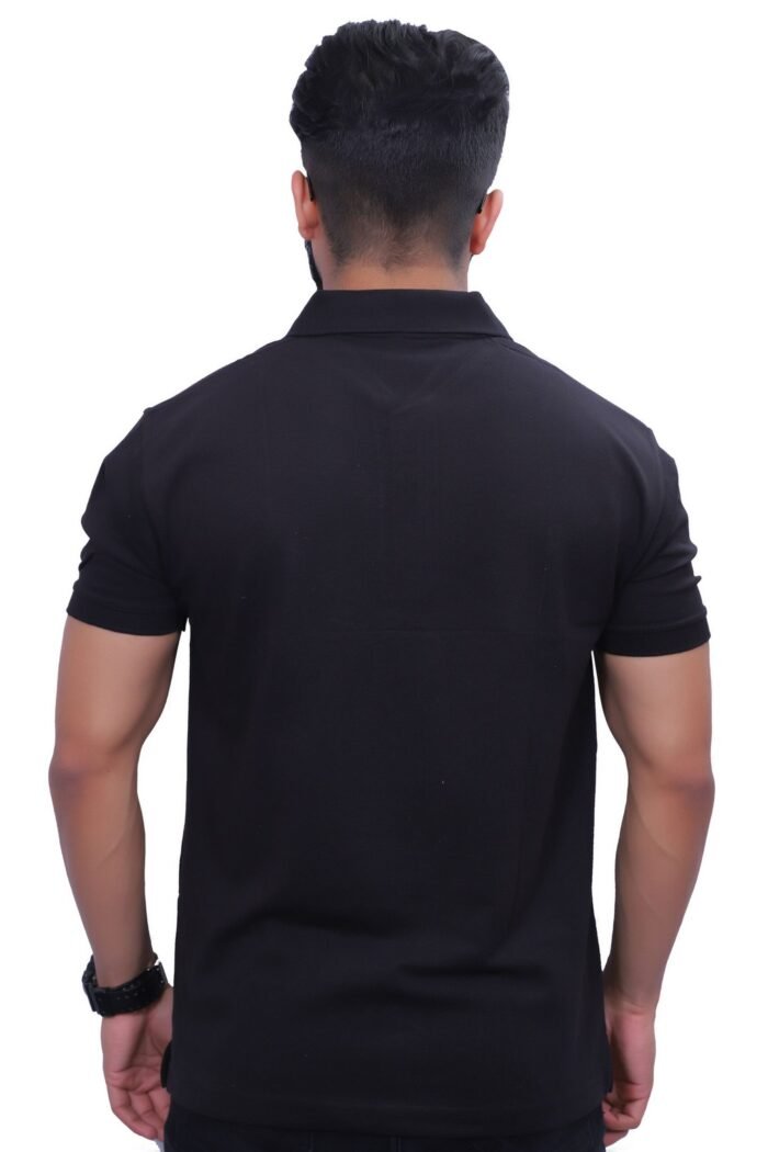 Classic Black Polo T-Shirts for Men: Timeless Elegance and Versatility - Image 4
