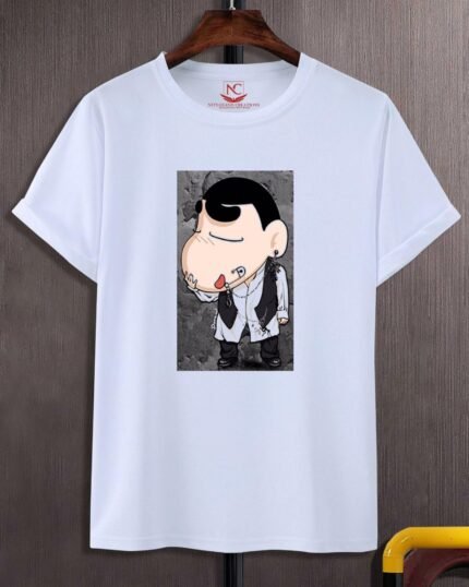 Shin-chan Iconic Graphic Printed White Tee-258