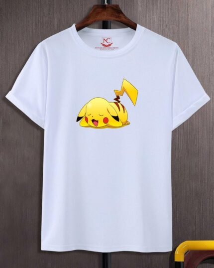 Pikachu Graphic Printed White T-Shirt-271