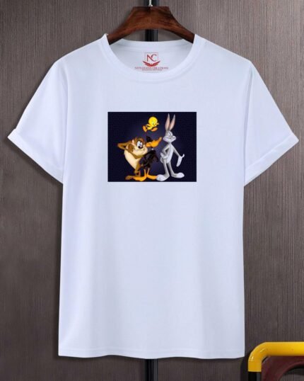 Looney Tunes Graphic Printed White T-Shirt-272