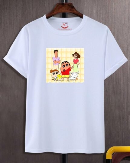 Crayon Shin-chan Graphic Printed White T-Shirt-291