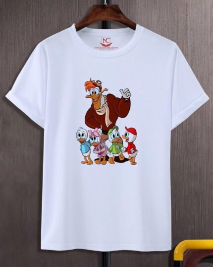 Scrooge McDuck Classic Graphic Printed White Tee-309