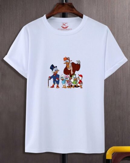 Scrooge McDuck Classic Graphic Printed White Tee-311