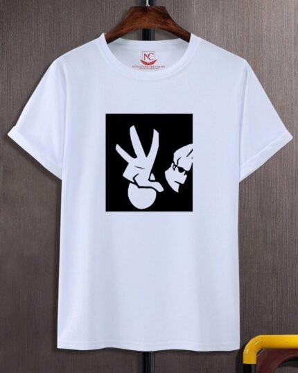 Johnny Bravo Graphic Printed White Tee-316